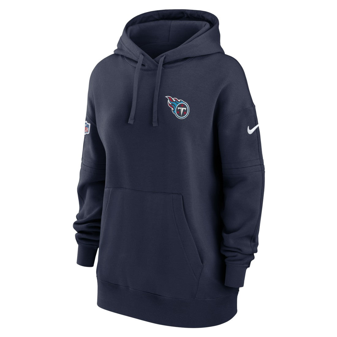 Tennessee Titans Women's 2023 Sideline Club Fleece Pullover Hoodie Navy | Nike for Sale