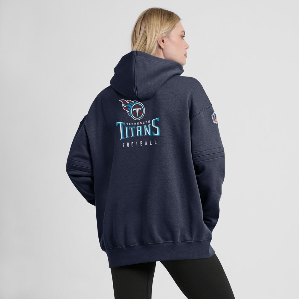Tennessee Titans Women's 2023 Sideline Club Fleece Pullover Hoodie Navy | Nike for Sale