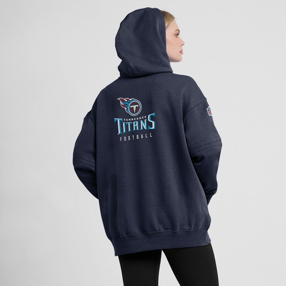 Tennessee Titans Women's 2023 Sideline Club Fleece Pullover Hoodie Navy | Nike for Sale