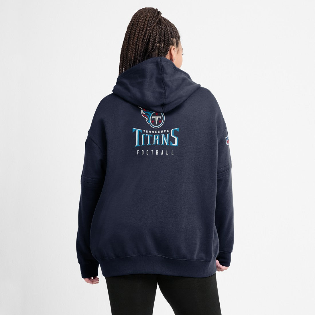 Tennessee Titans Women's 2023 Sideline Club Fleece Pullover Hoodie Navy | Nike for Sale