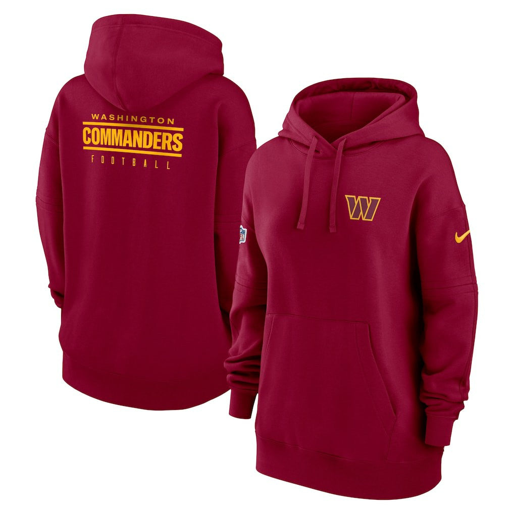 Washington Commanders Women's 2023 Sideline Club Fleece Pullover Hoodie Burgundy | Nike for Sale