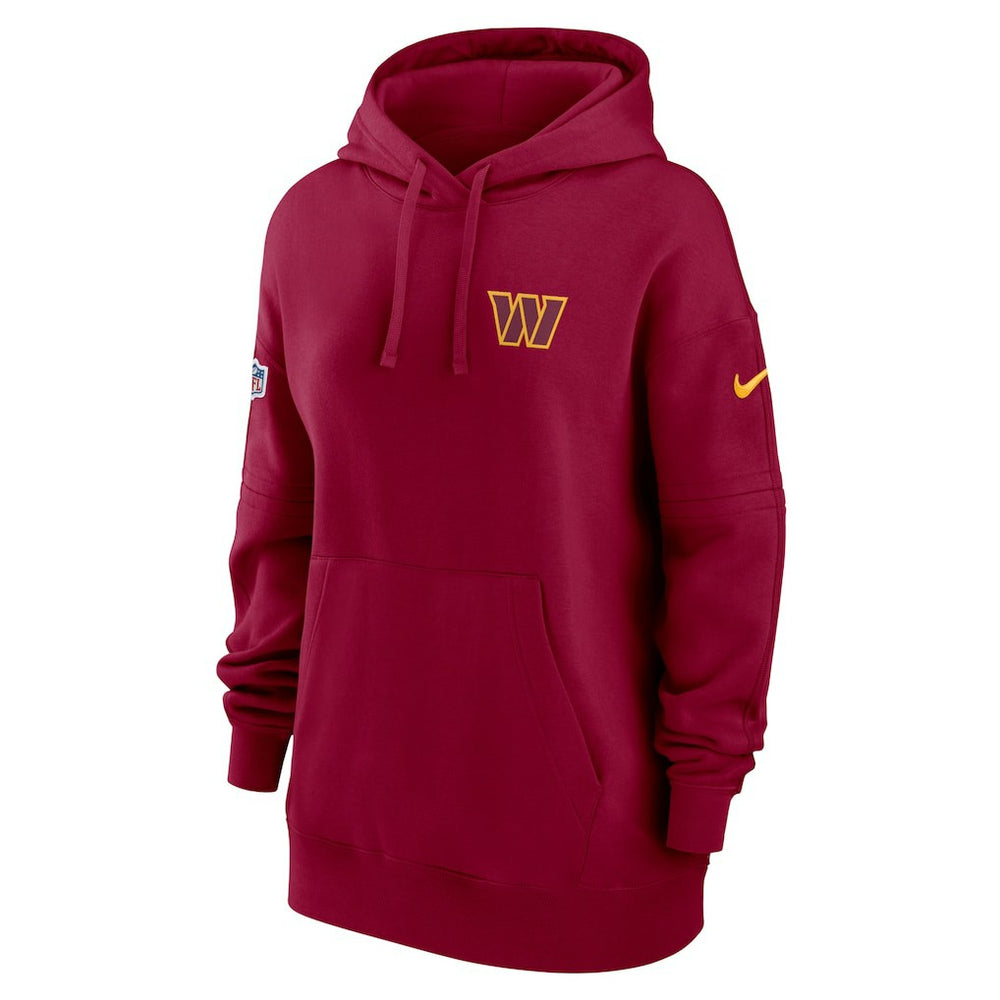 Washington Commanders Women's 2023 Sideline Club Fleece Pullover Hoodie Burgundy | Nike for Sale