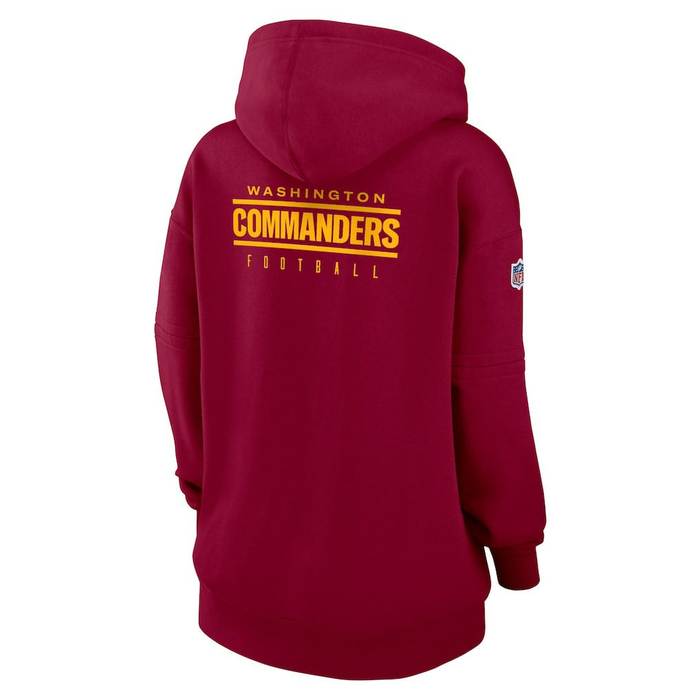 Washington Commanders Women's 2023 Sideline Club Fleece Pullover Hoodie Burgundy | Nike for Sale