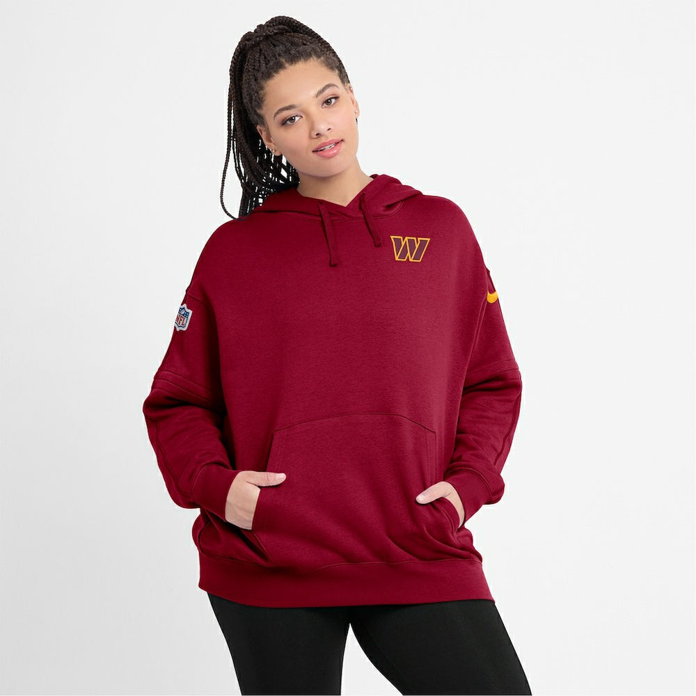 Washington Commanders Women's 2023 Sideline Club Fleece Pullover Hoodie Burgundy | Nike for Sale