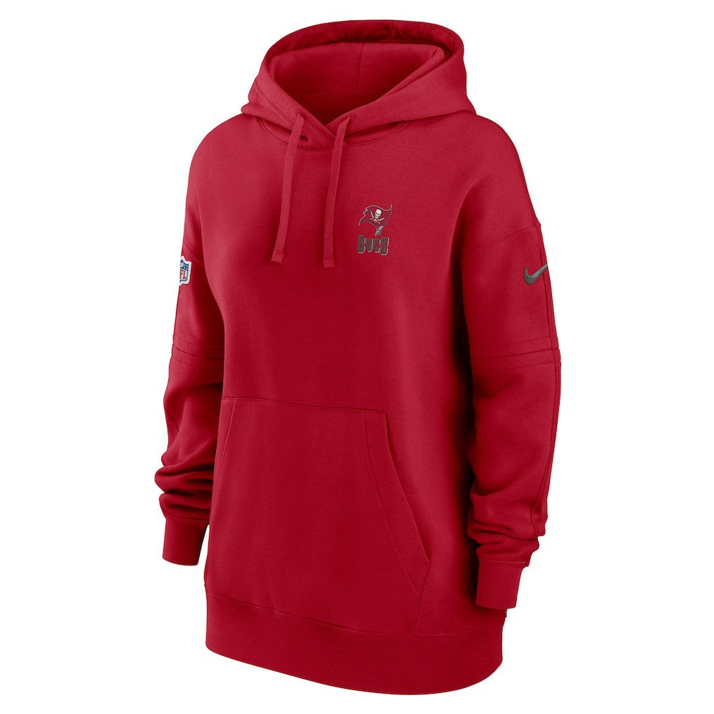 Tampa Bay Buccaneers Women's 2023 Sideline Club Fleece Pullover Hoodie Red | Nike for Sale