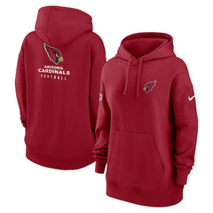 Arizona Cardinals Women's 2023 Sideline Club Fleece Pullover Hoodie Cardinal | Nike for Sale