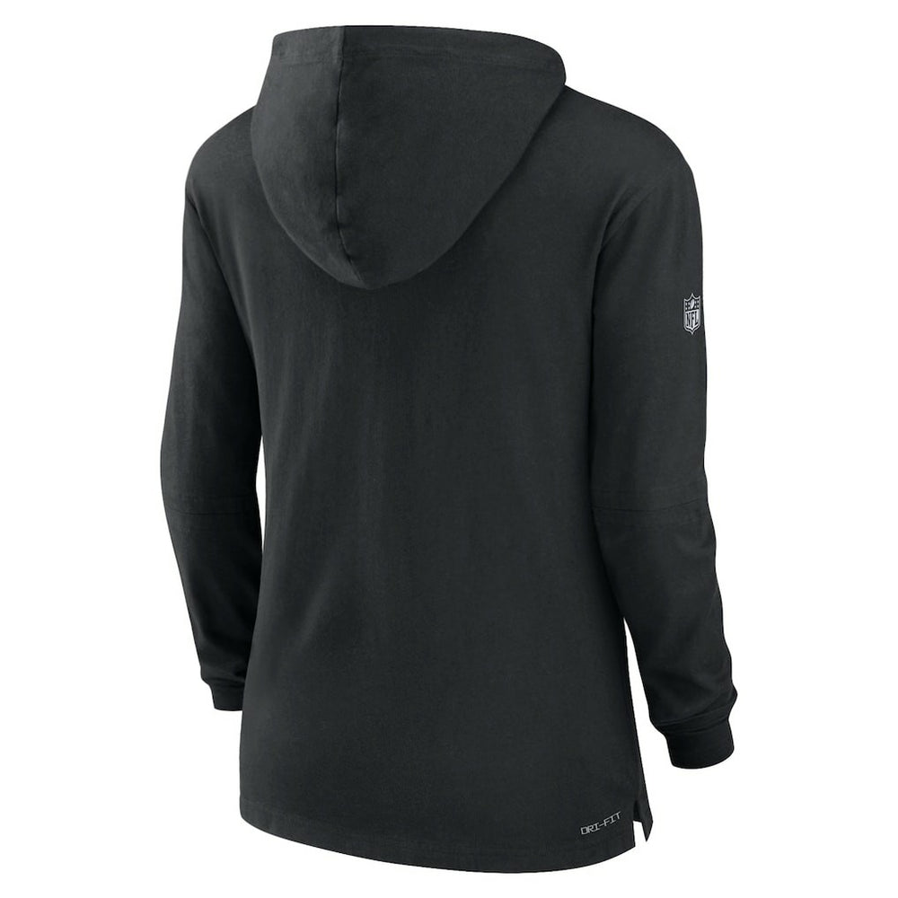 Cincinnati Bengals Women's Sideline Performance Long Sleeve Hoodie T-Shirt Black | Nike for Sale