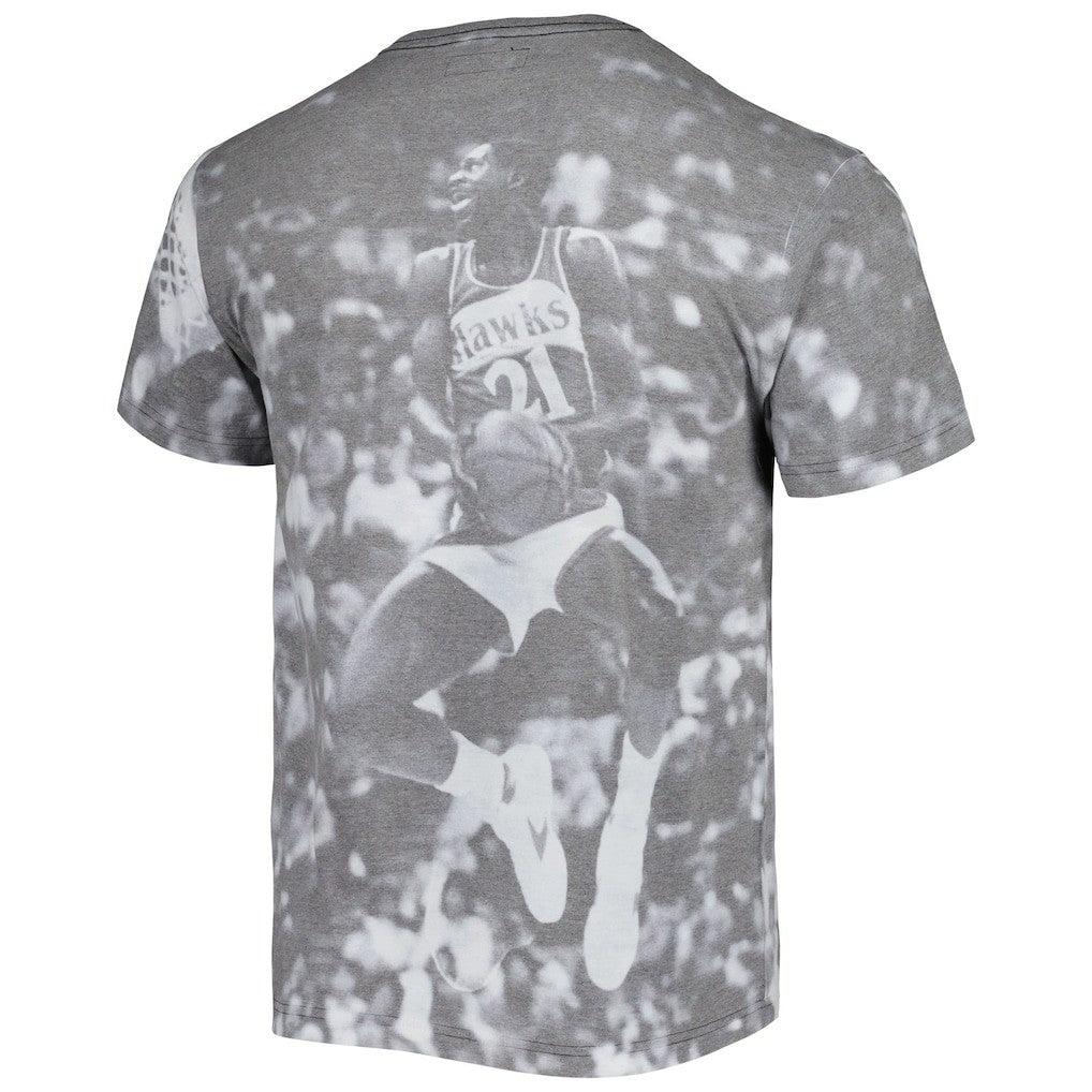 Dominique Wilkins Atlanta Hawks Above The Rim T-Shirt Heather Gray - NBA