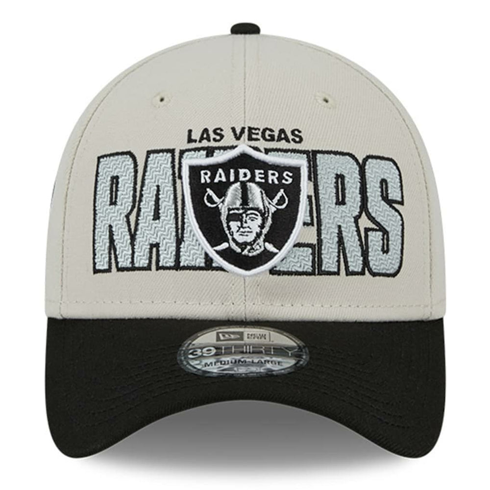 Las Vegas Raiders New Era 2023 NFL Draft 39THIRTY Flex Hat Stone/Black | NFL