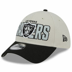 Las Vegas Raiders New Era 2023 NFL Draft 39THIRTY Flex Hat Stone/Black | NFL
