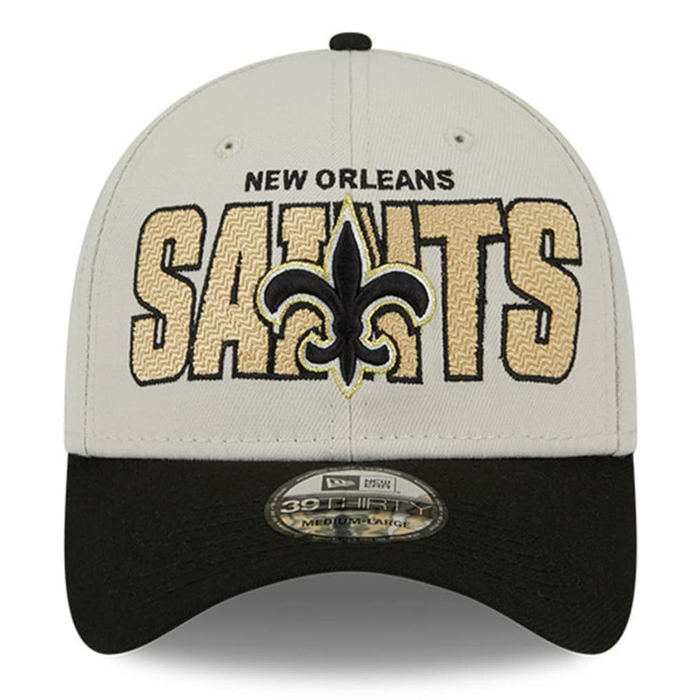New Orleans Saints New Era 2023 NFL Draft 39THIRTY Flex Hat Stone/Black | NFL