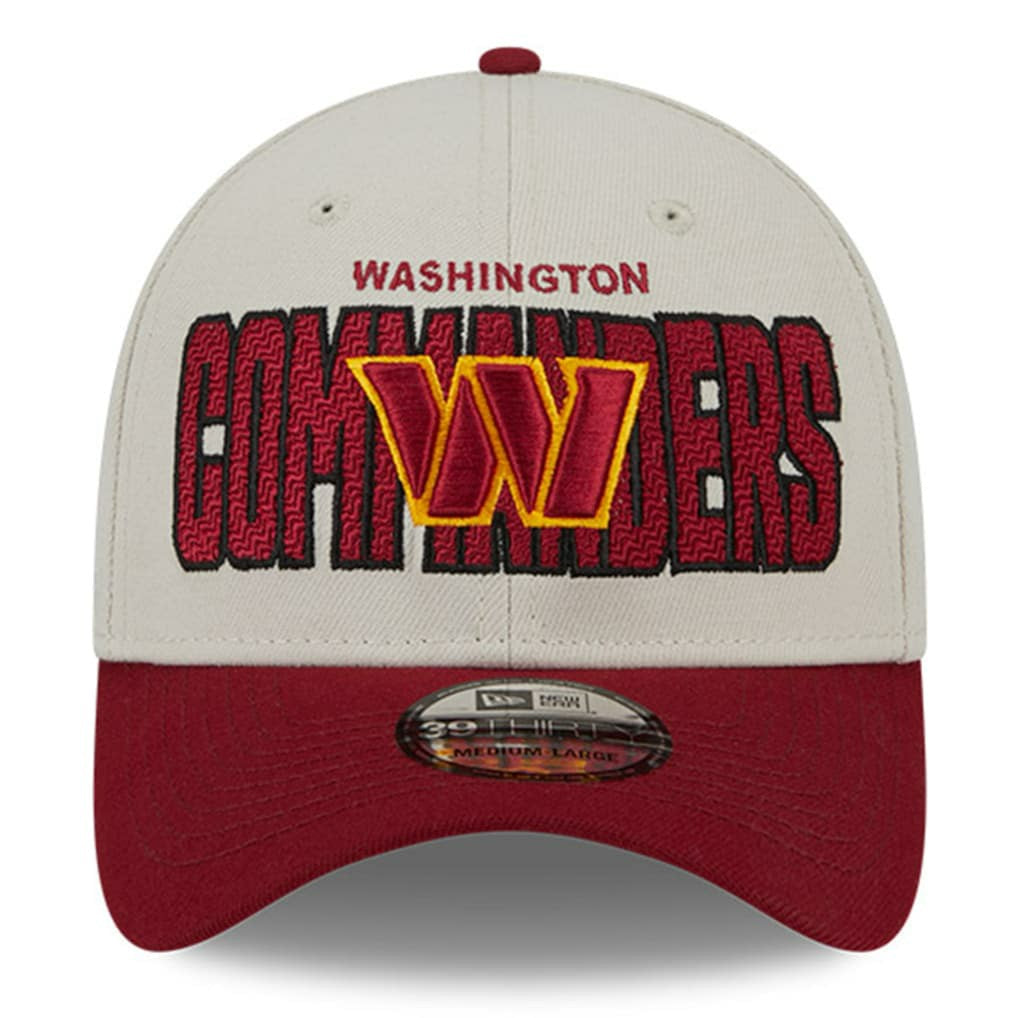 Washington Commanders New Era 2023 NFL Draft 39THIRTY Flex Hat Stone/Burgundy | NFL