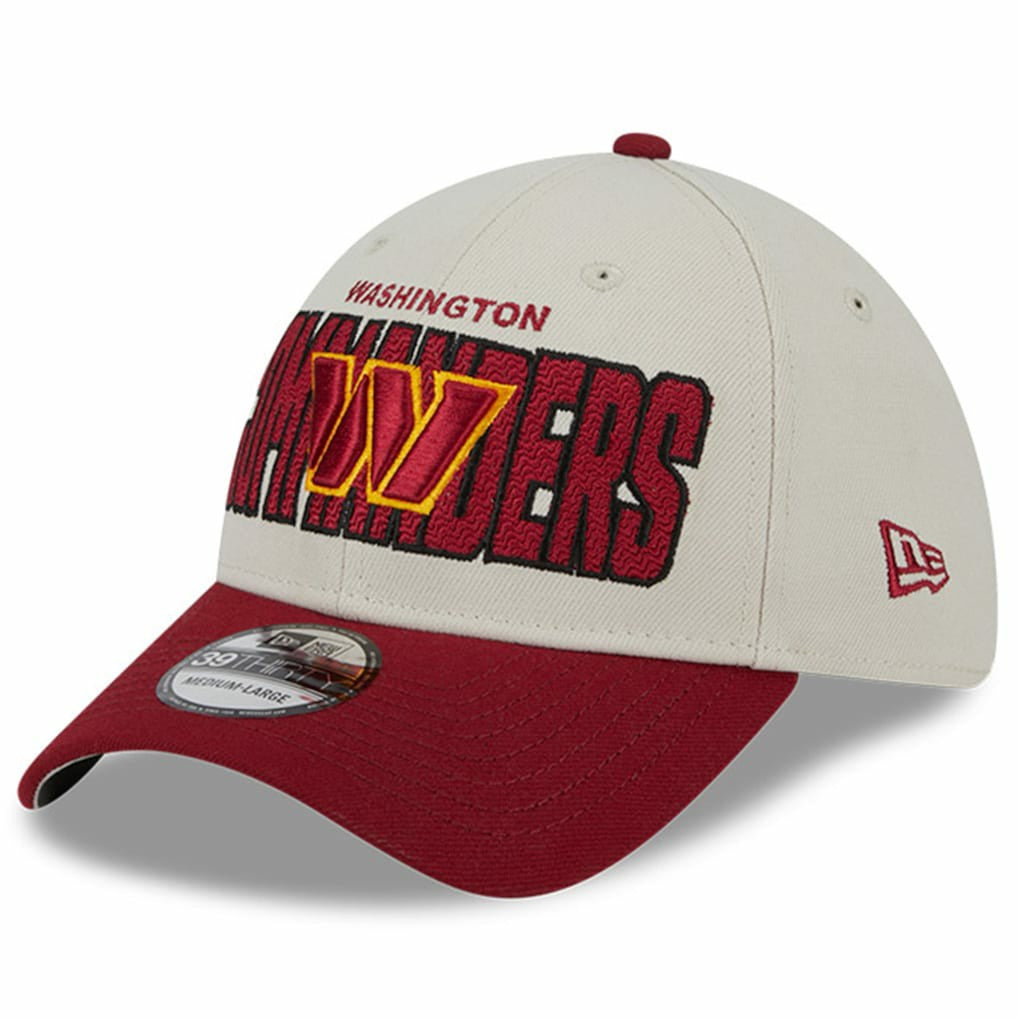 Washington Commanders New Era 2023 NFL Draft 39THIRTY Flex Hat Stone/Burgundy | NFL