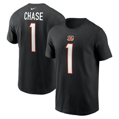 Ja'Marr Chase Cincinnati Bengals Player Name & Number T-Shirt Black | Nike for Sale