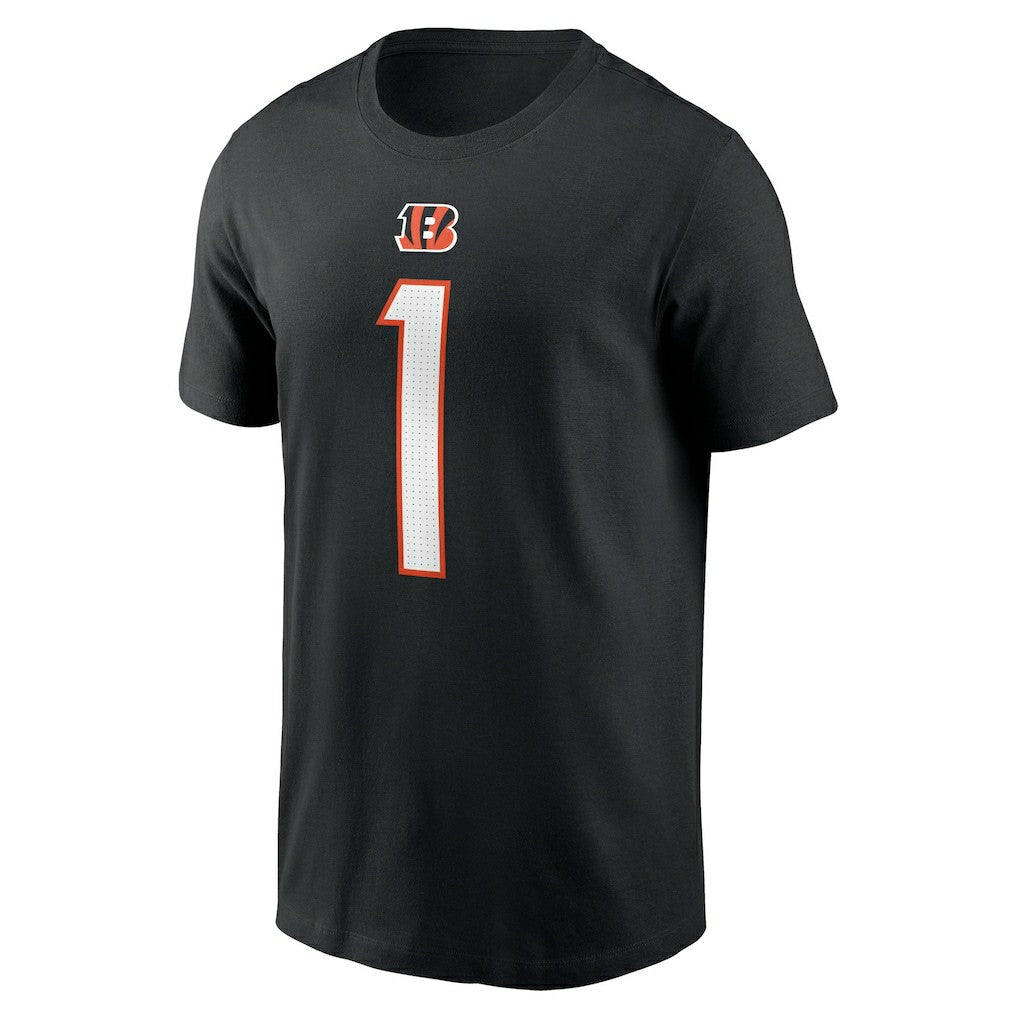 Ja'Marr Chase Cincinnati Bengals Player Name & Number T-Shirt Black | Nike for Sale
