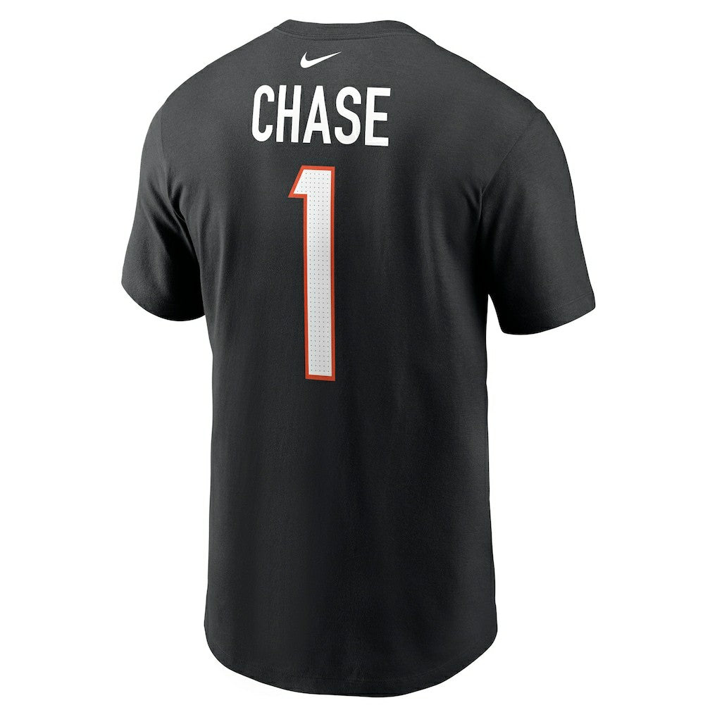 Ja'Marr Chase Cincinnati Bengals Player Name & Number T-Shirt Black | Nike for Sale
