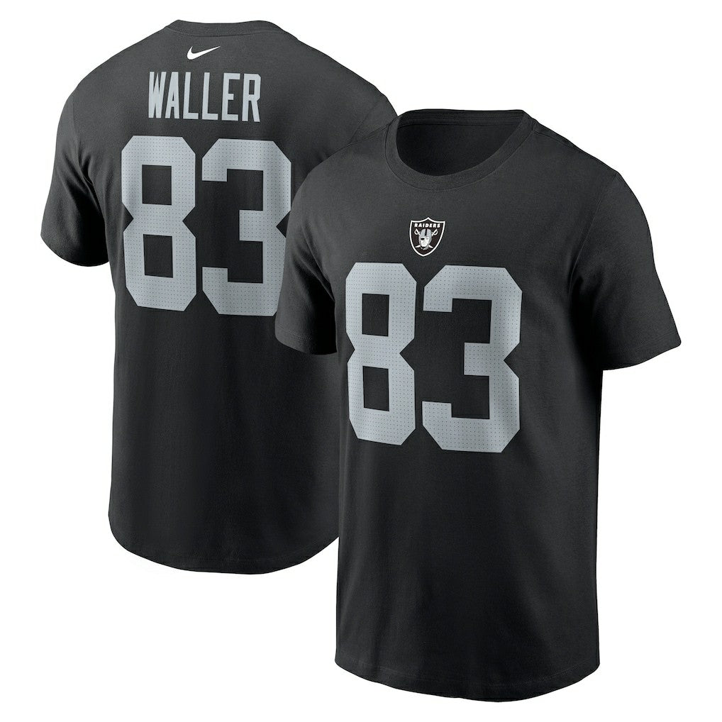 Darren Waller Las Vegas Raiders Player Name & Number T-Shirt Black | Nike for Sale