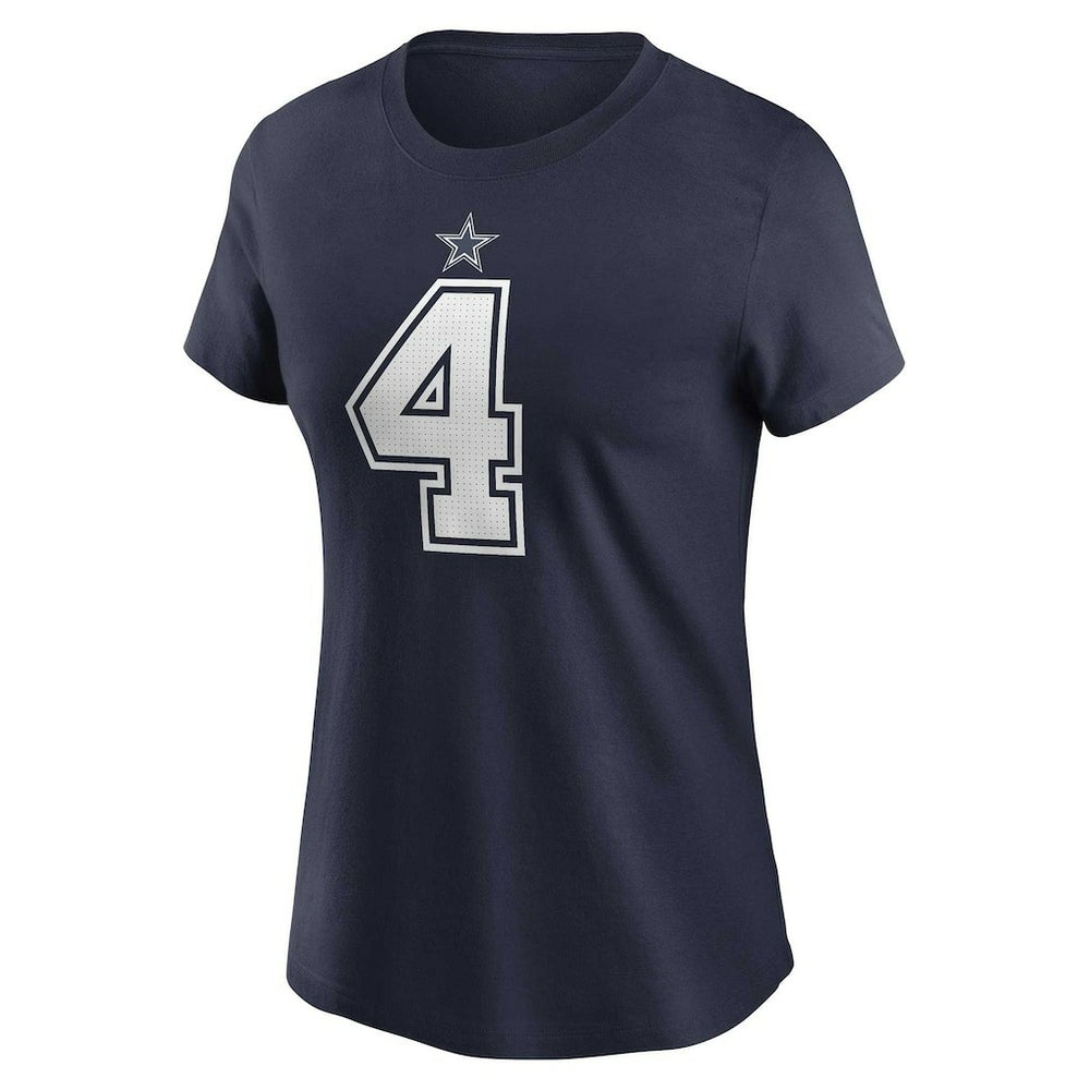 Dak Prescott Dallas Cowboys Women's Player Name & Number T-Shirt Navy | Nike for Sale