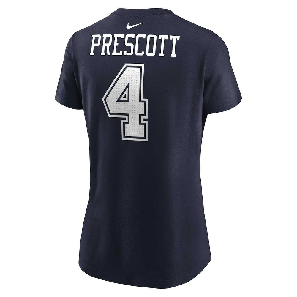 Dak Prescott Dallas Cowboys Women's Player Name & Number T-Shirt Navy | Nike for Sale