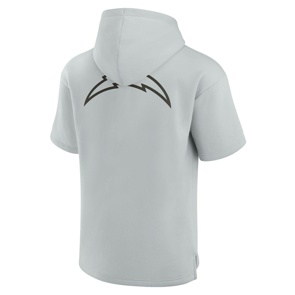Los Angeles Chargers Unisex Elements Super Soft Fleece Short Sleeve Pullover Hoodie Gray | Fanatics