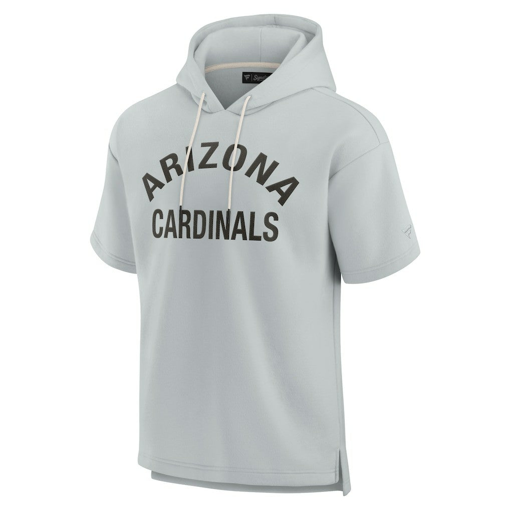 Arizona Cardinals Unisex Elements Super Soft Fleece Short Sleeve Pullover Hoodie Gray | Fanatics