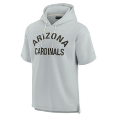 Arizona Cardinals Unisex Elements Super Soft Fleece Short Sleeve Pullover Hoodie Gray | Fanatics