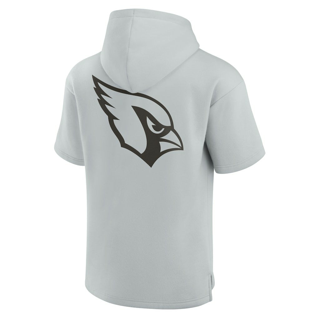 Arizona Cardinals Unisex Elements Super Soft Fleece Short Sleeve Pullover Hoodie Gray | Fanatics