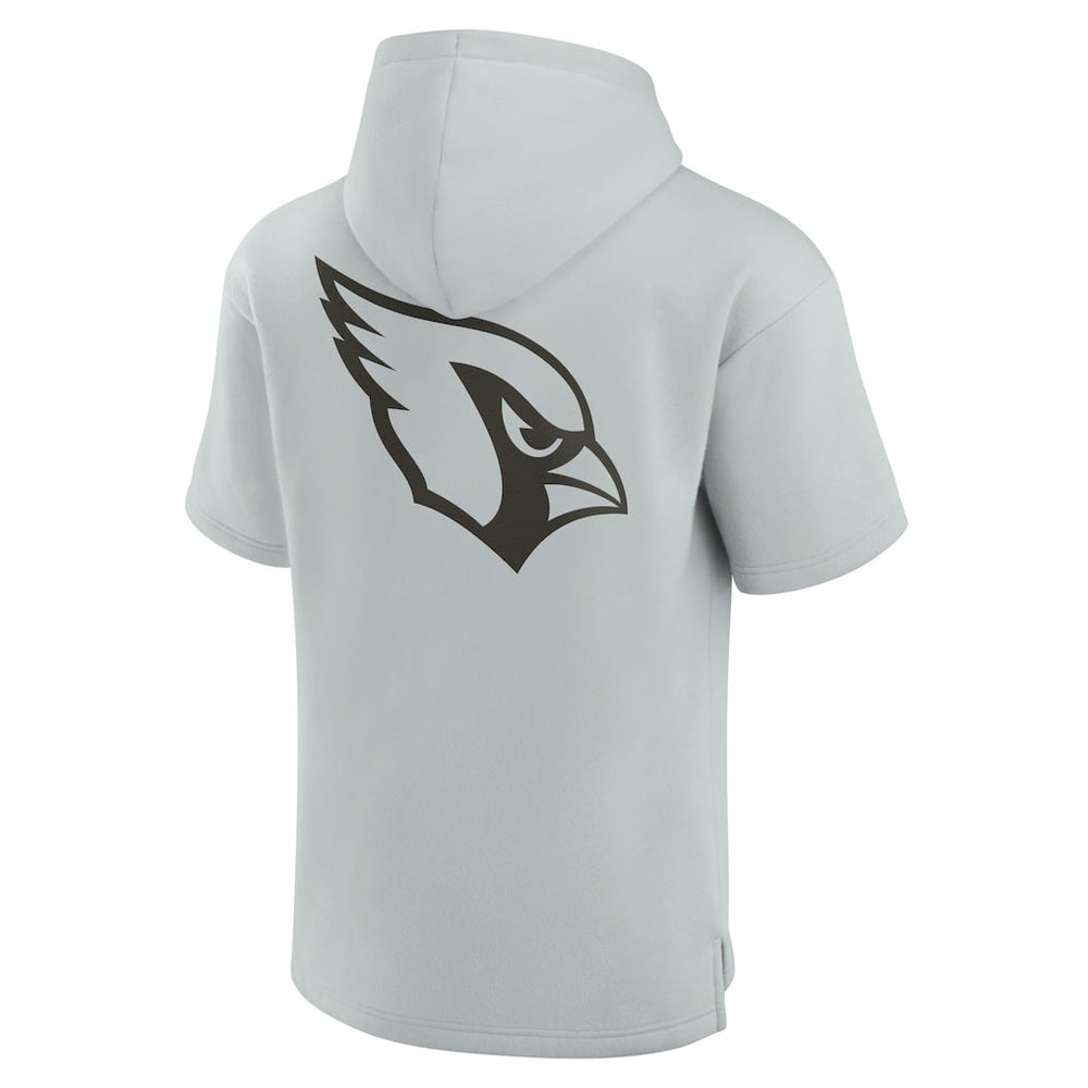Arizona Cardinals Unisex Elements Super Soft Fleece Short Sleeve Pullover Hoodie Gray | Fanatics