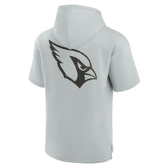 Arizona Cardinals Unisex Elements Super Soft Fleece Short Sleeve Pullover Hoodie Gray | Fanatics