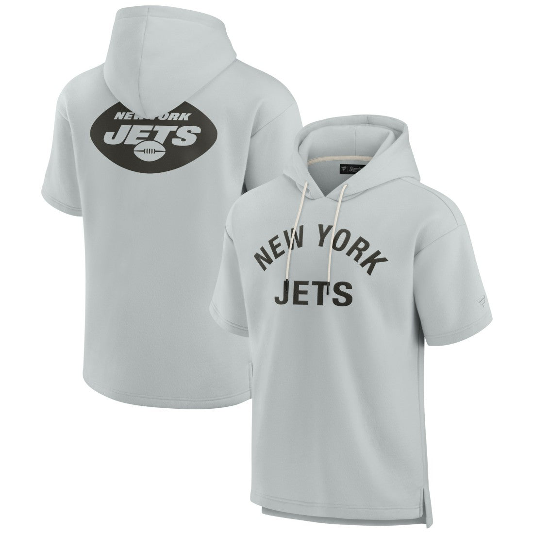 New York Jets Unisex Elements Super Soft Fleece Short Sleeve Pullover Hoodie Gray | Fanatics