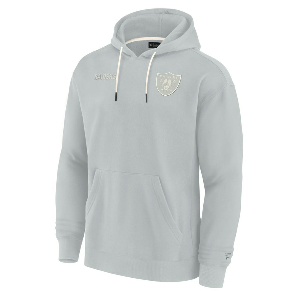 Las Vegas Raiders Unisex Elements Super Soft Fleece Pullover Hoodie Gray | Fanatics