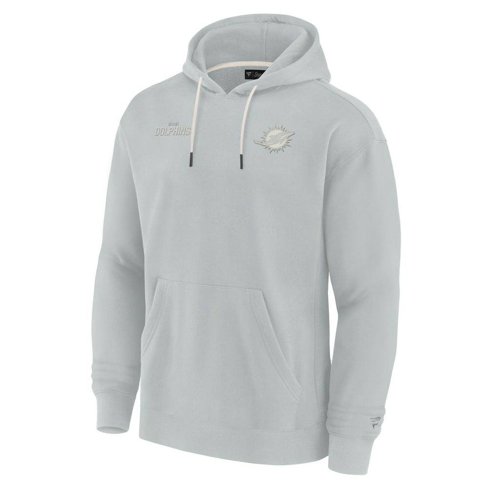 Miami Dolphins Unisex Elements Super Soft Fleece Pullover Hoodie Gray | Fanatics