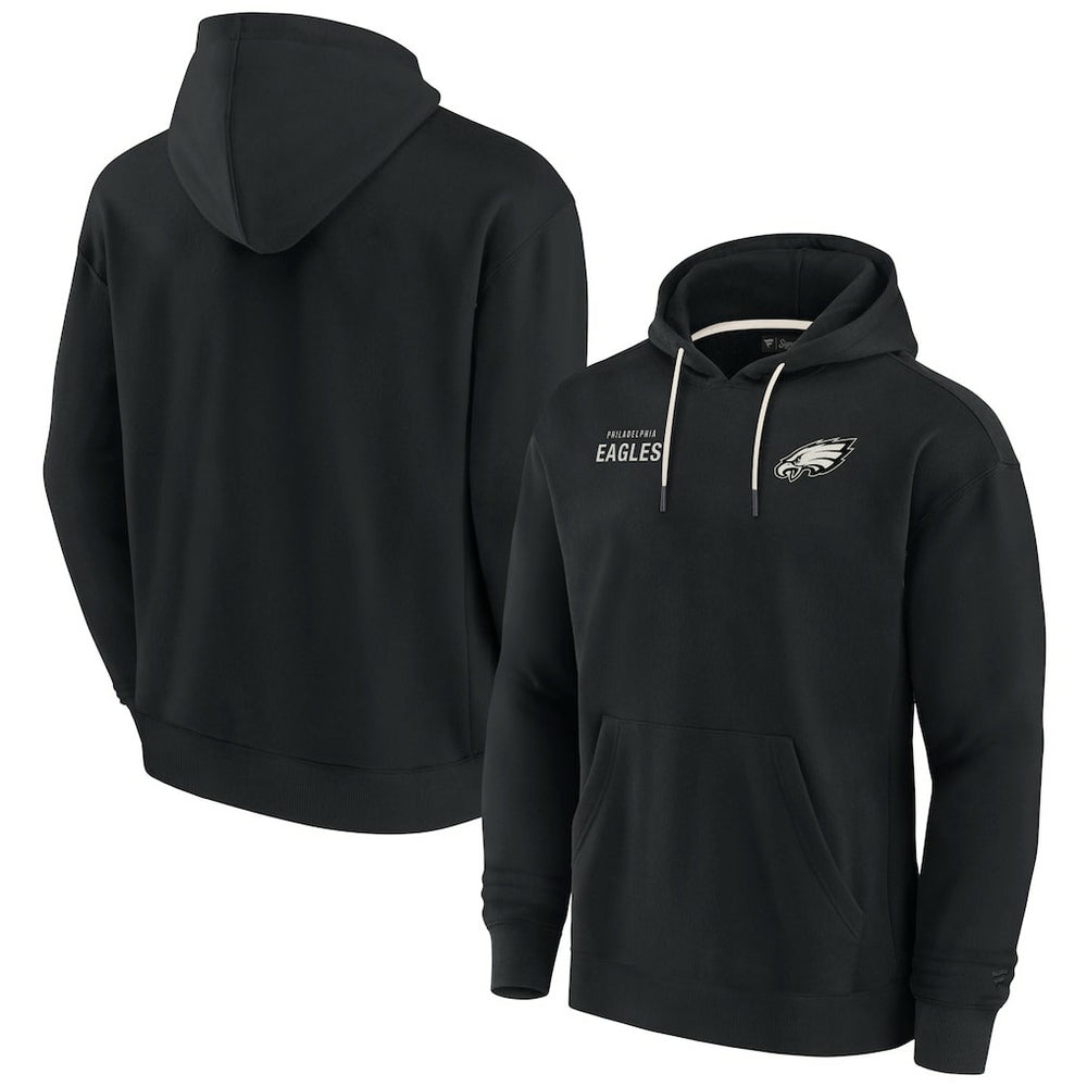 Philadelphia Eagles Unisex Elements Super Soft Fleece Pullover Hoodie Black | Fanatics