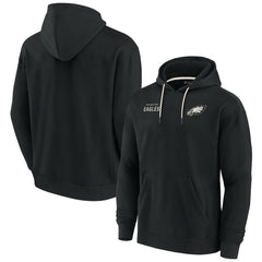 Philadelphia Eagles Unisex Elements Super Soft Fleece Pullover Hoodie Black | Fanatics