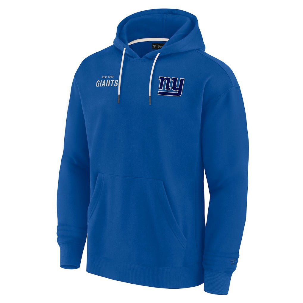 New York Giants Unisex Elements Super Soft Fleece Pullover Hoodie Royal | Fanatics