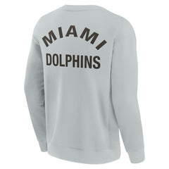 Miami Dolphins Unisex Elements Super Soft Pullover Sweatshirt Gray | Fanatics