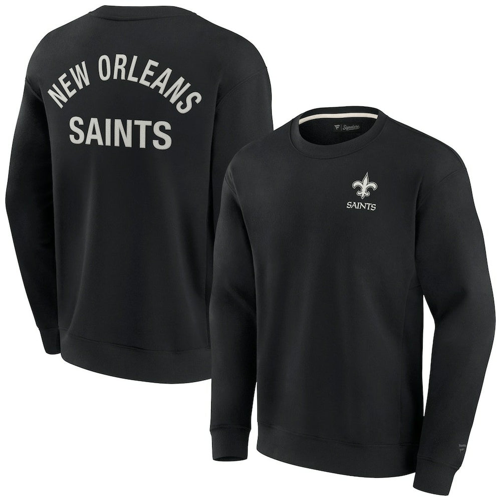 New Orleans Saints Unisex Elements Super Soft Pullover Sweatshirt Black | Fanatics