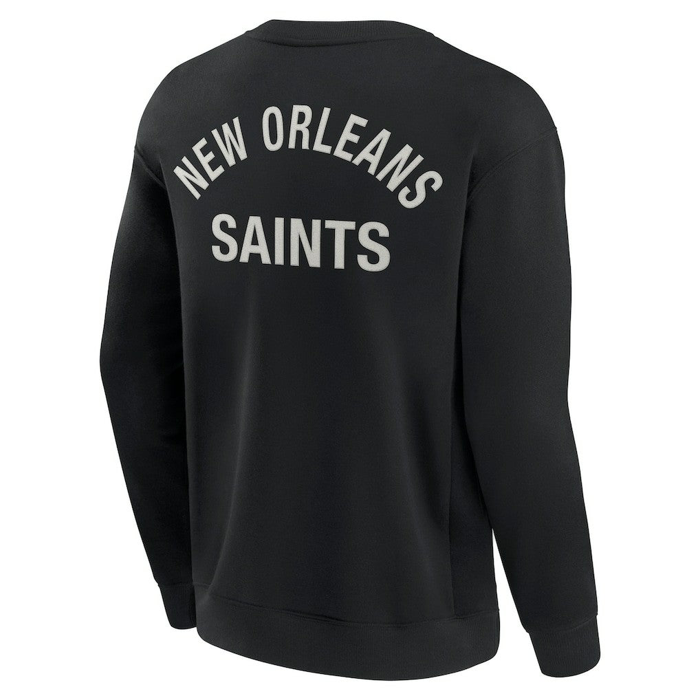 New Orleans Saints Unisex Elements Super Soft Pullover Sweatshirt Black | Fanatics