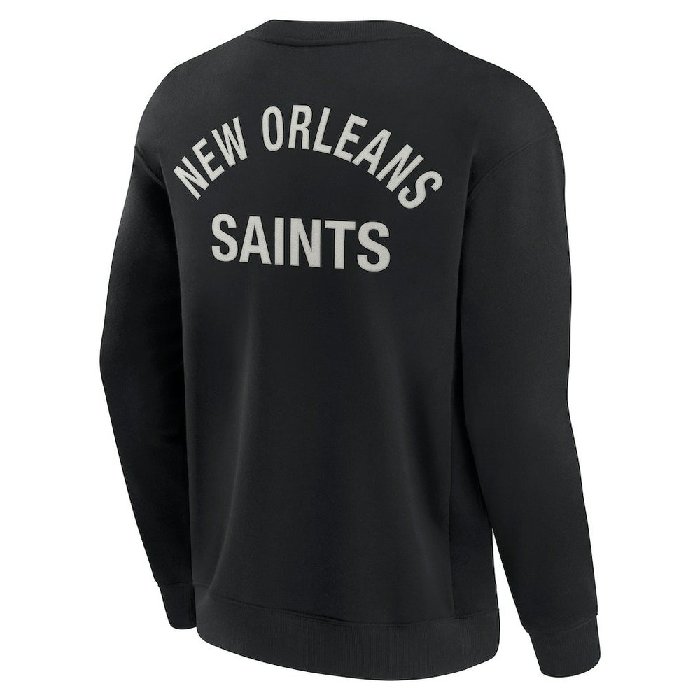 New Orleans Saints Unisex Elements Super Soft Pullover Sweatshirt Black | Fanatics