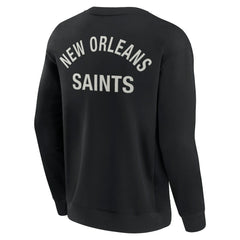 New Orleans Saints Unisex Elements Super Soft Pullover Sweatshirt Black | Fanatics