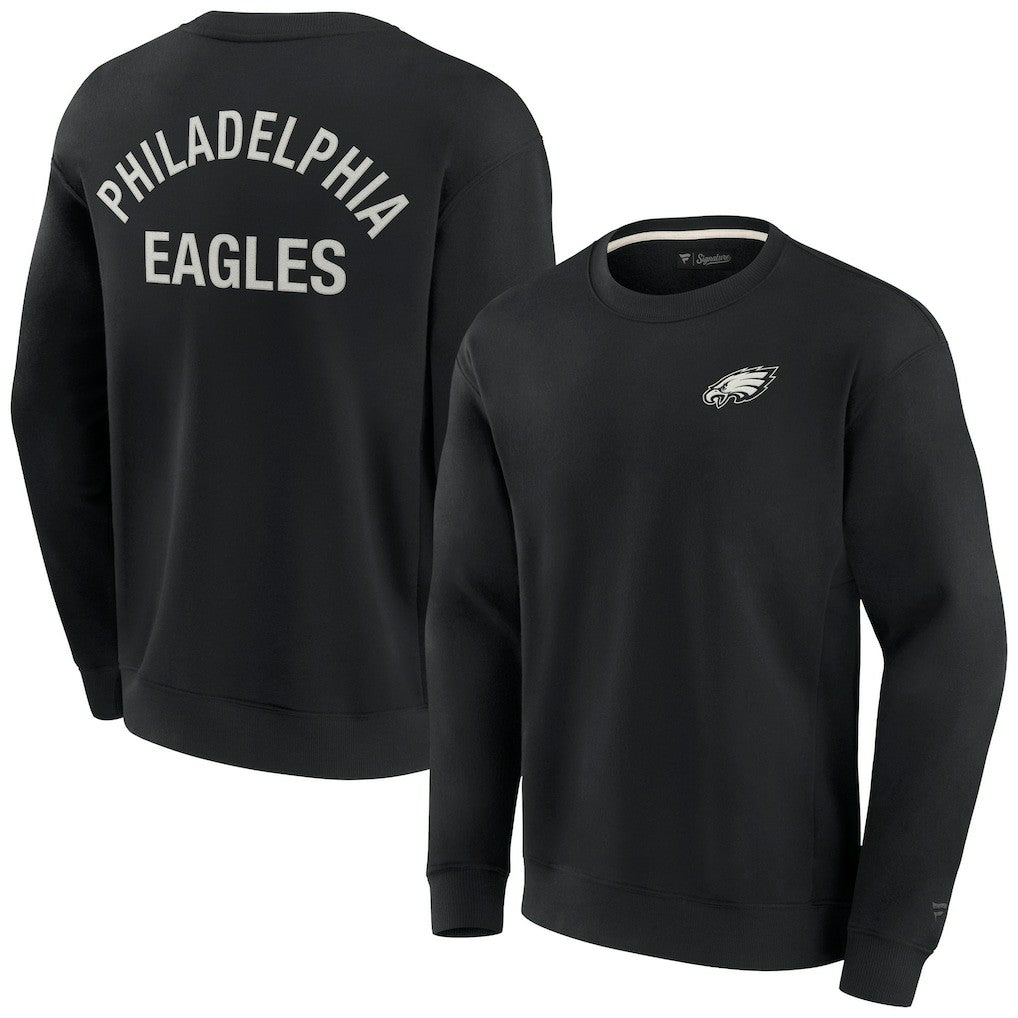 Philadelphia Eagles Unisex Elements Super Soft Pullover Sweatshirt Black | Fanatics