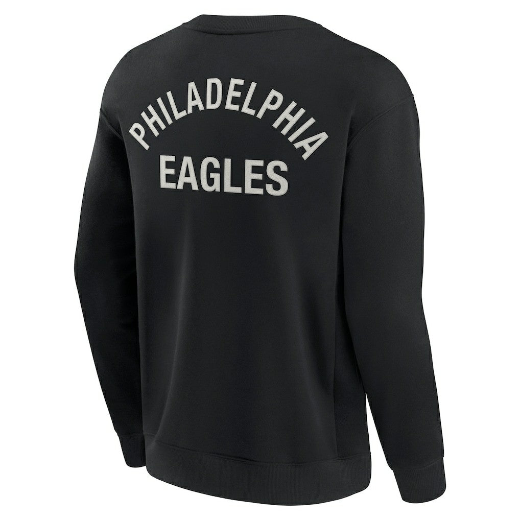 Philadelphia Eagles Unisex Elements Super Soft Pullover Sweatshirt Black | Fanatics