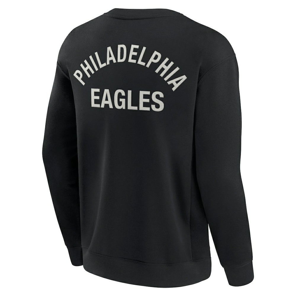 Philadelphia Eagles Unisex Elements Super Soft Pullover Sweatshirt Black | Fanatics