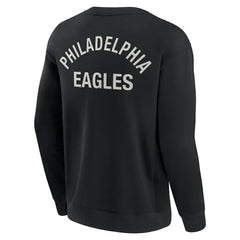 Philadelphia Eagles Unisex Elements Super Soft Pullover Sweatshirt Black | Fanatics