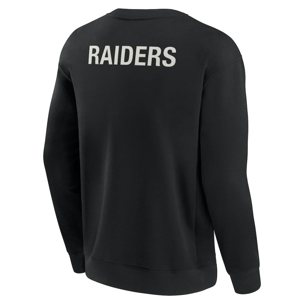 Las Vegas Raiders Unisex Elements Super Soft Pullover Sweatshirt Black | Fanatics