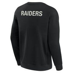 Las Vegas Raiders Unisex Elements Super Soft Pullover Sweatshirt Black | Fanatics