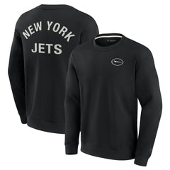 New York Jets Unisex Elements Super Soft Pullover Sweatshirt Black | Fanatics