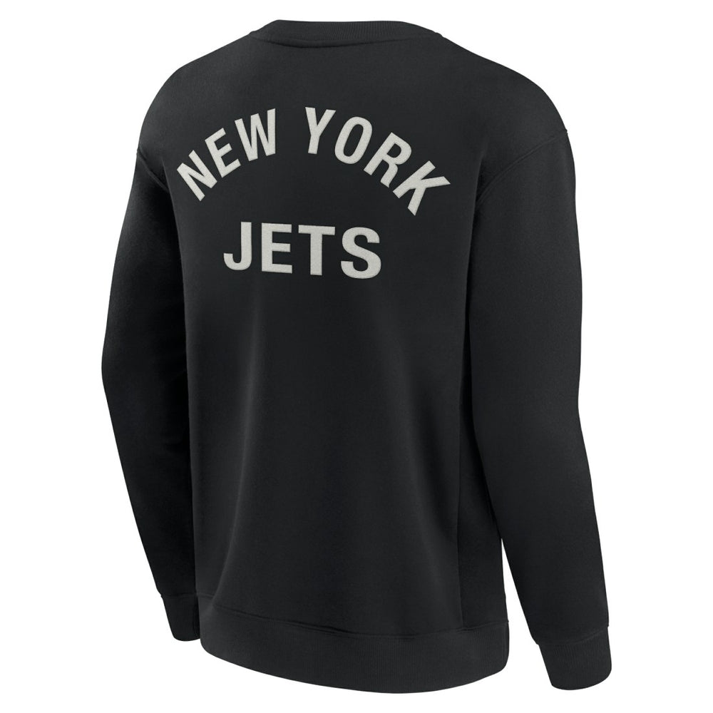 New York Jets Unisex Elements Super Soft Pullover Sweatshirt Black | Fanatics
