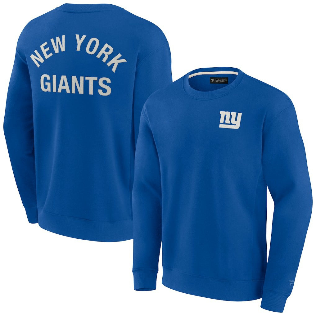 New York Giants Unisex Elements Super Soft Pullover Sweatshirt Royal | Fanatics
