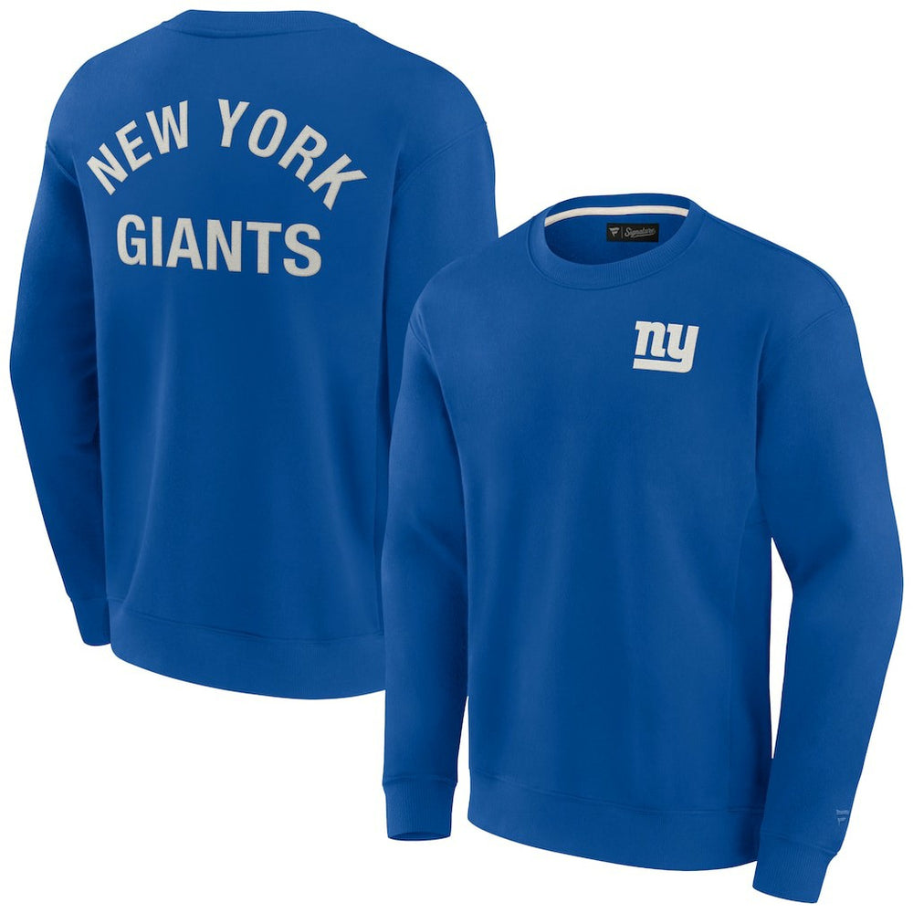 New York Giants Unisex Elements Super Soft Pullover Sweatshirt Royal | Fanatics